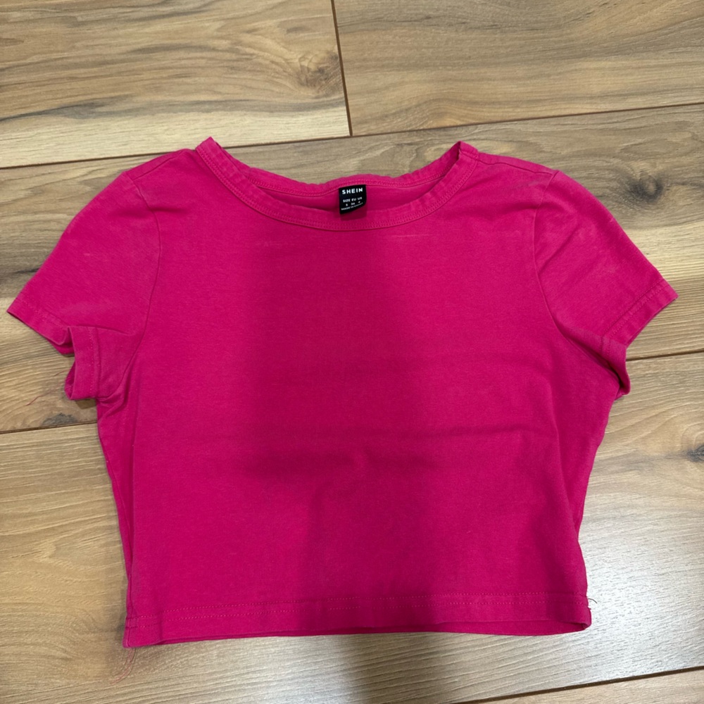 SHEIN Bold Pink Tee